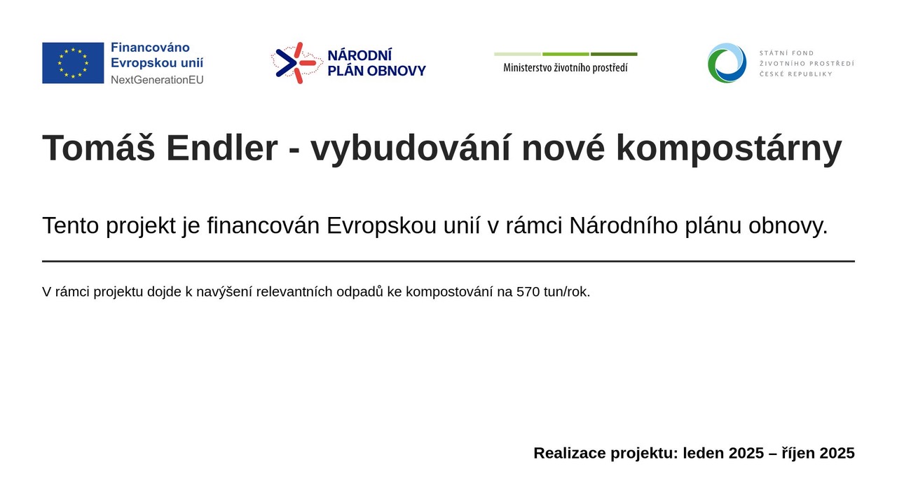 Vybudování nové kompostárny